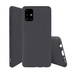Husa Silicon pentru Samsung Galaxy A51 Negru Husa Silicon pentru Samsung Galaxy A51 Negru